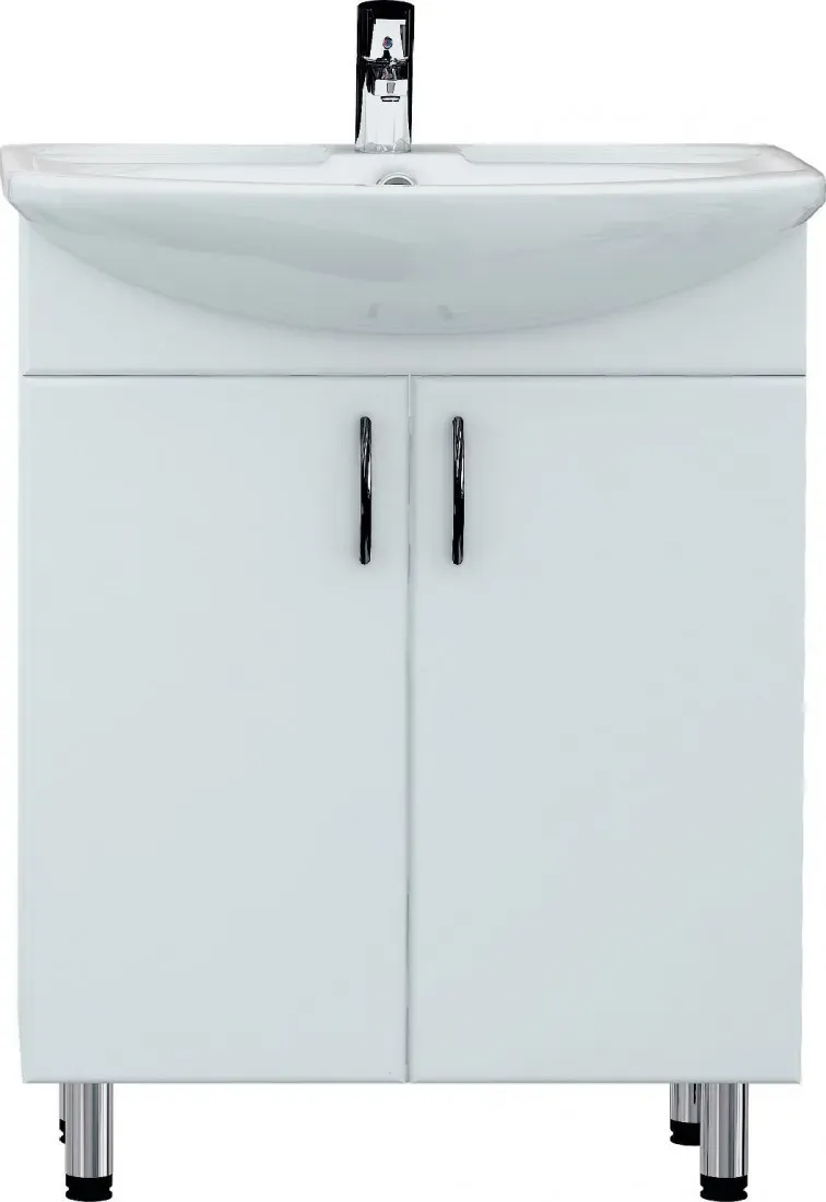 Тумба с умывальником 40 см белая "Эконом ДСП" «Артек-40» - Фото 3