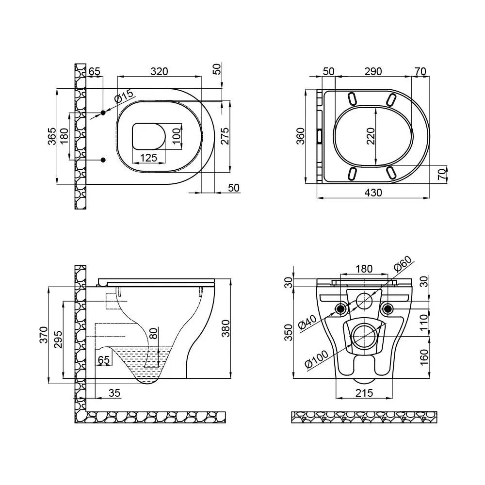 Унітаз підвісний Qtap Aries без дополнительных устройств с классом Slim Soft-close QT0333063ERW - Фото 2