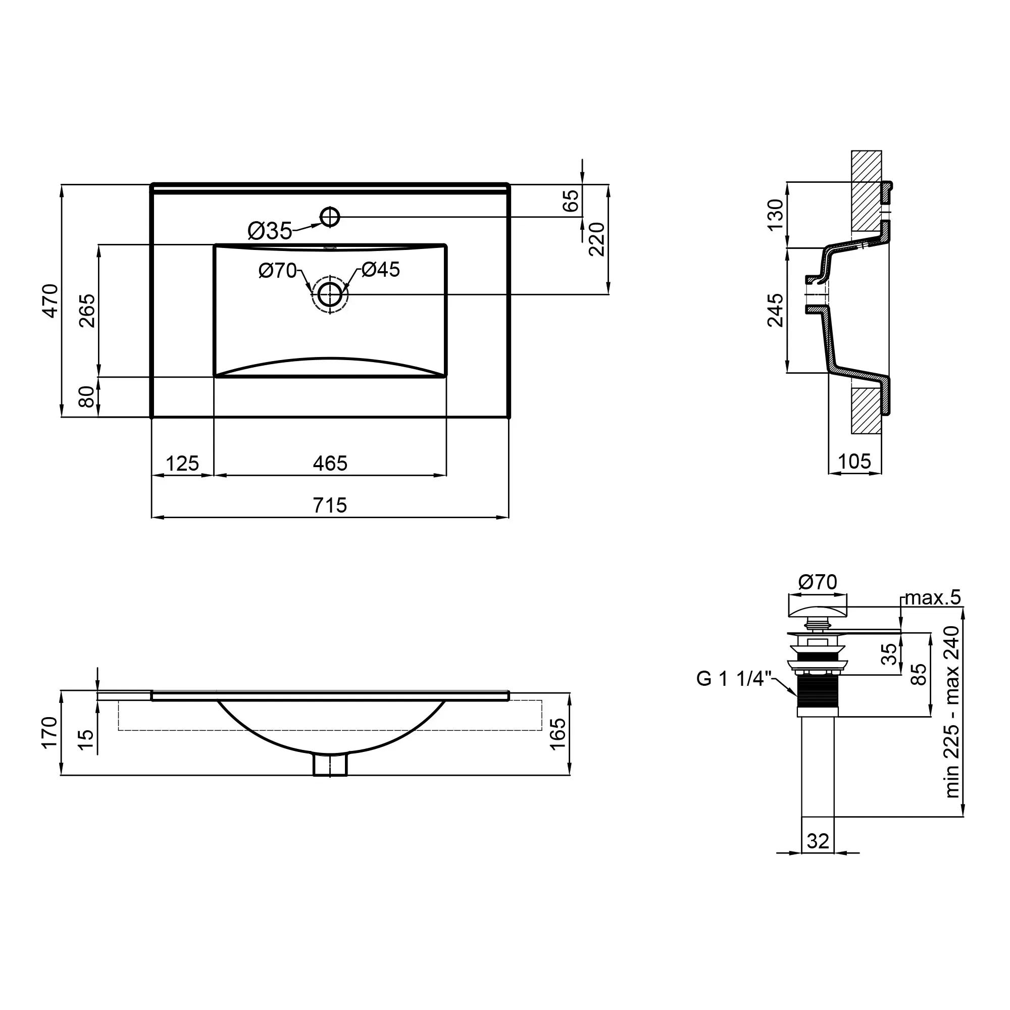 Раковина Qtap Albatross New QT0111750670W - Фото 2