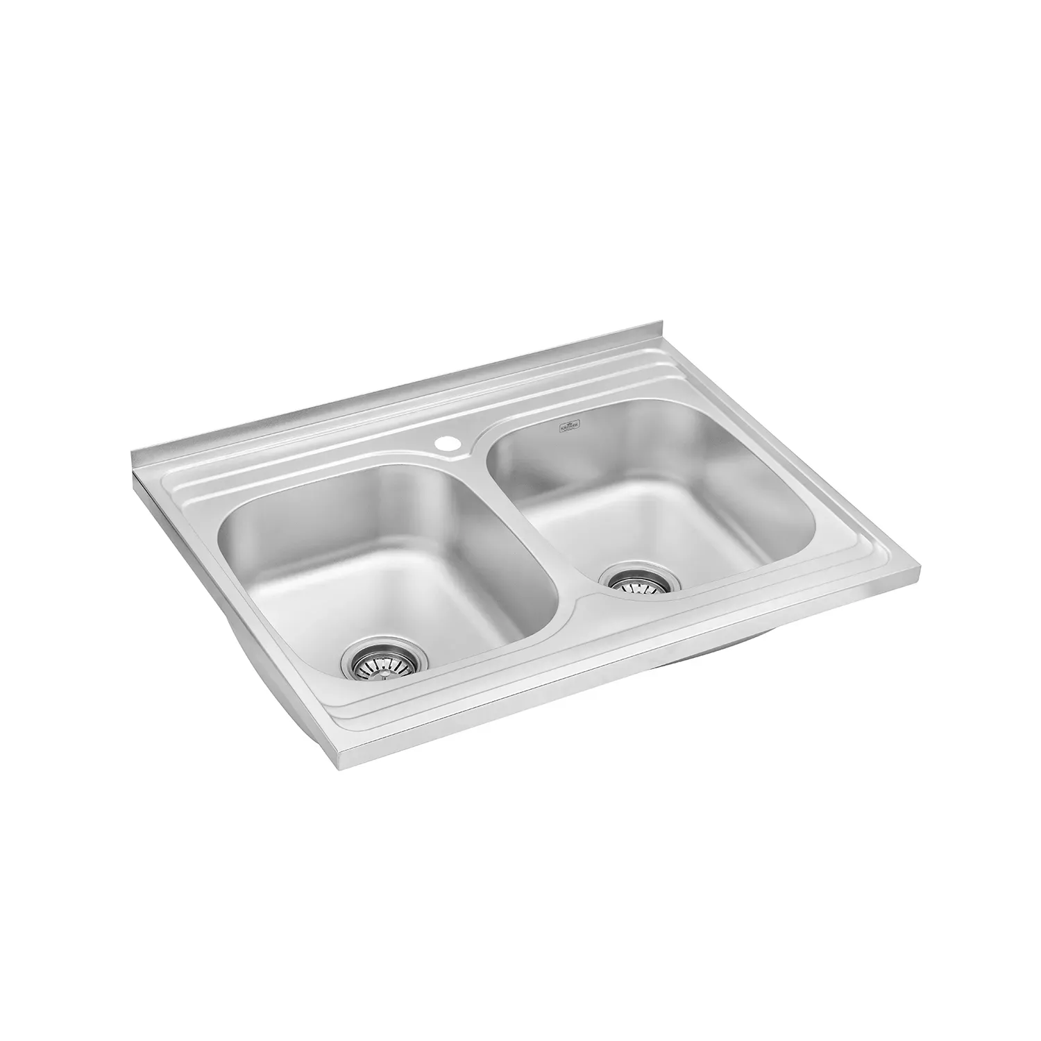 Кухонна мийка накладна Kroner KRP Satin - 6080Z (0.8 мм) - Фото 2