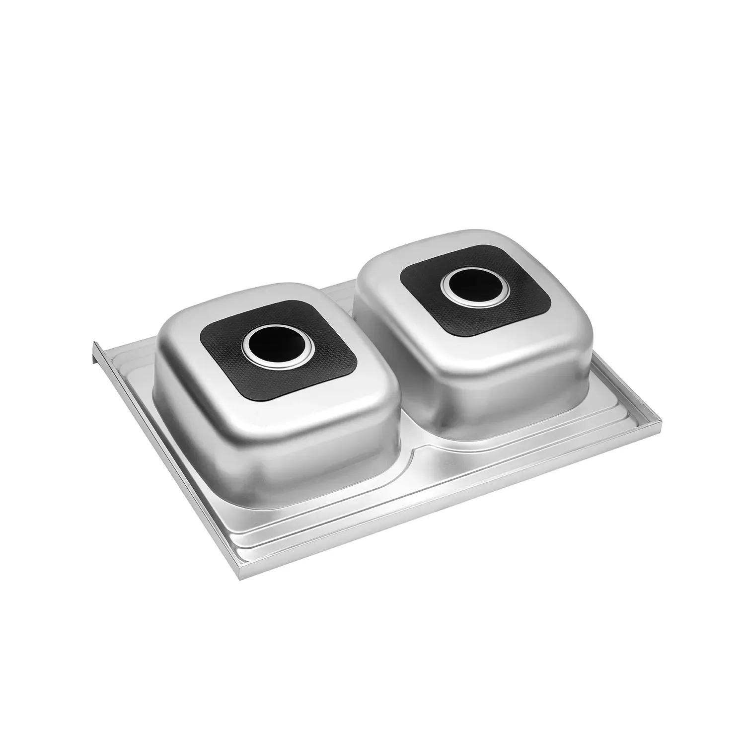 Кухонна мийка накладна Kroner KRP Satin - 6080Z (0.8 мм) - Фото 4