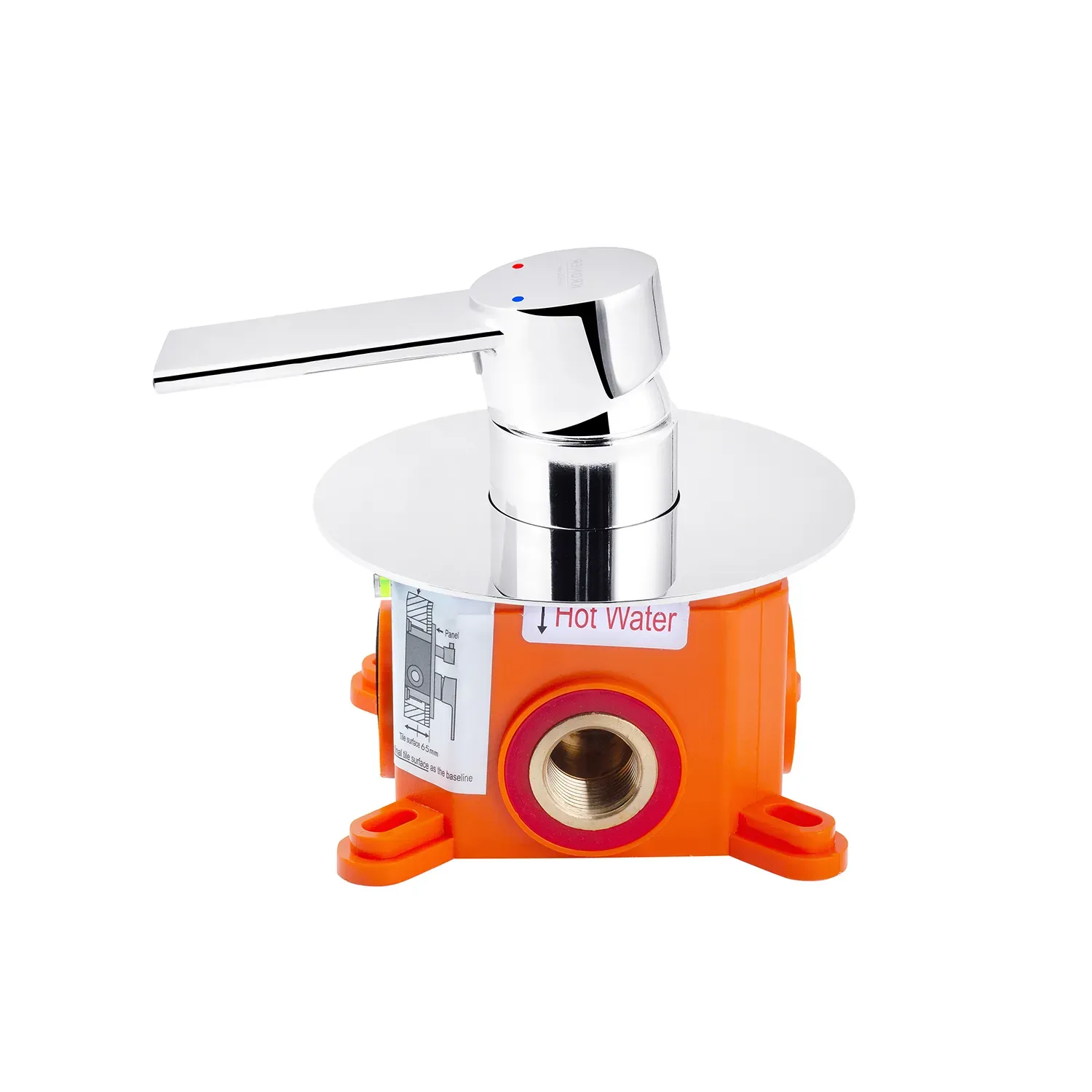 Змішувач прихованого монтажу Kroner KRP Basis - C080 - Фото 5