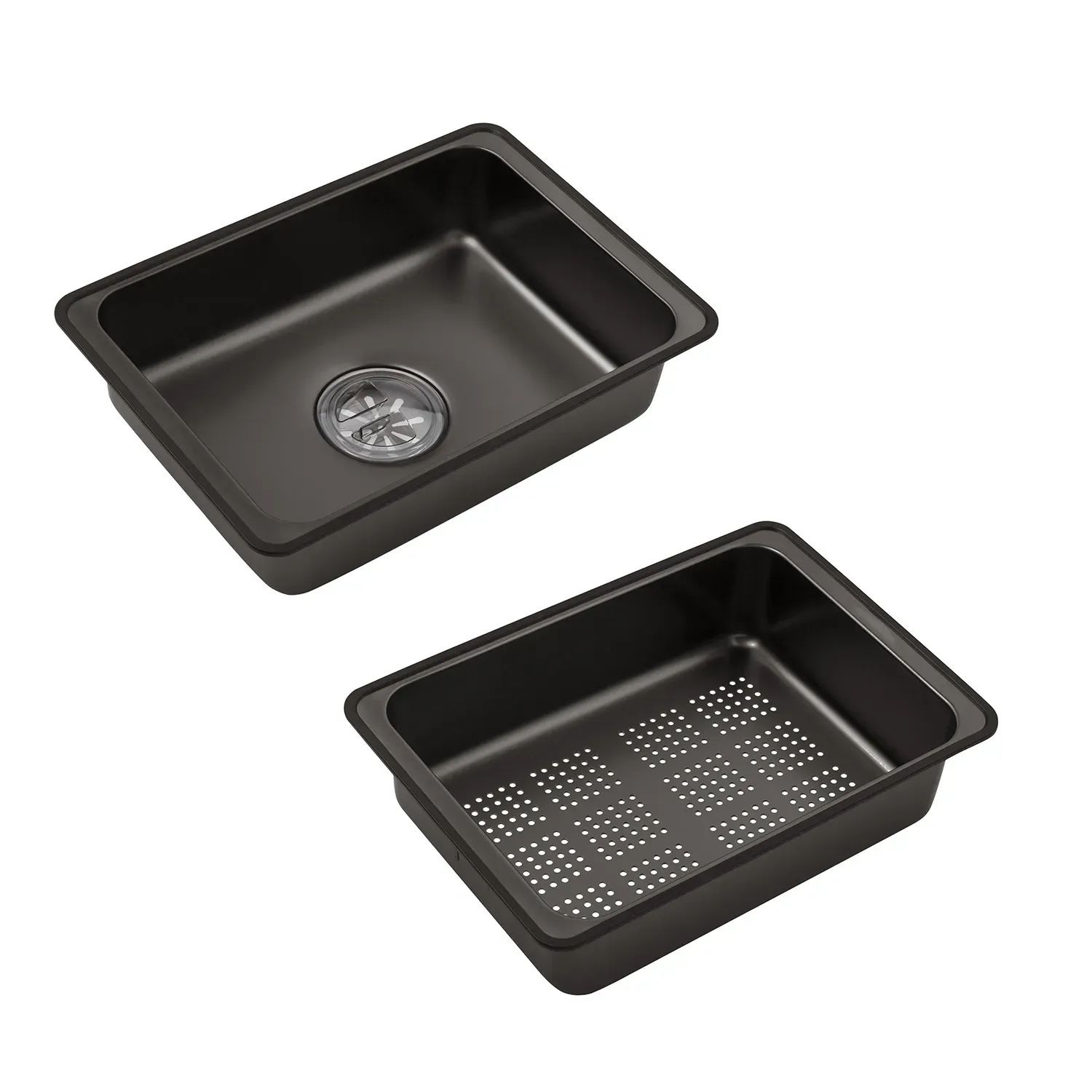 Кухонная мойка Kroner KRP Schwarze - SET7545HM PVD (3.0/0.8 мм) - Фото 16