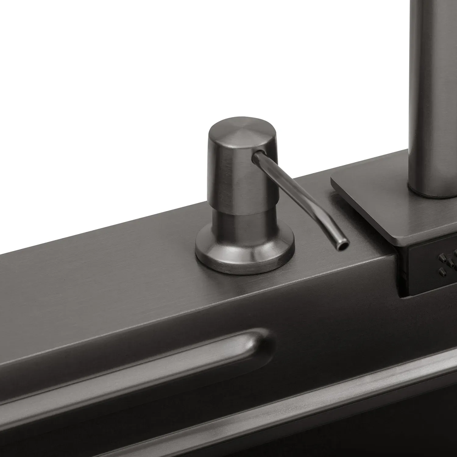 Кухонная мойка Kroner KRP Schwarze - SET7545HM PVD (3.0/0.8 мм) - Фото 8