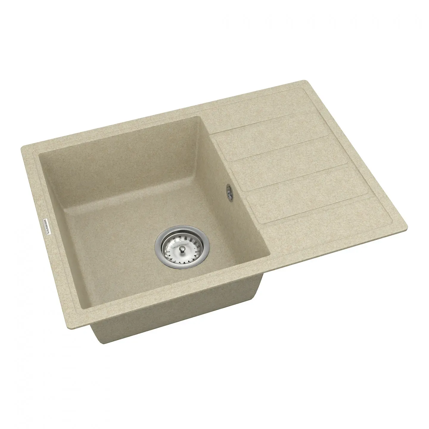 Кухонна мийка VANKOR Easy EMP 02.62 Beige + сифон VANKOR - Фото 2