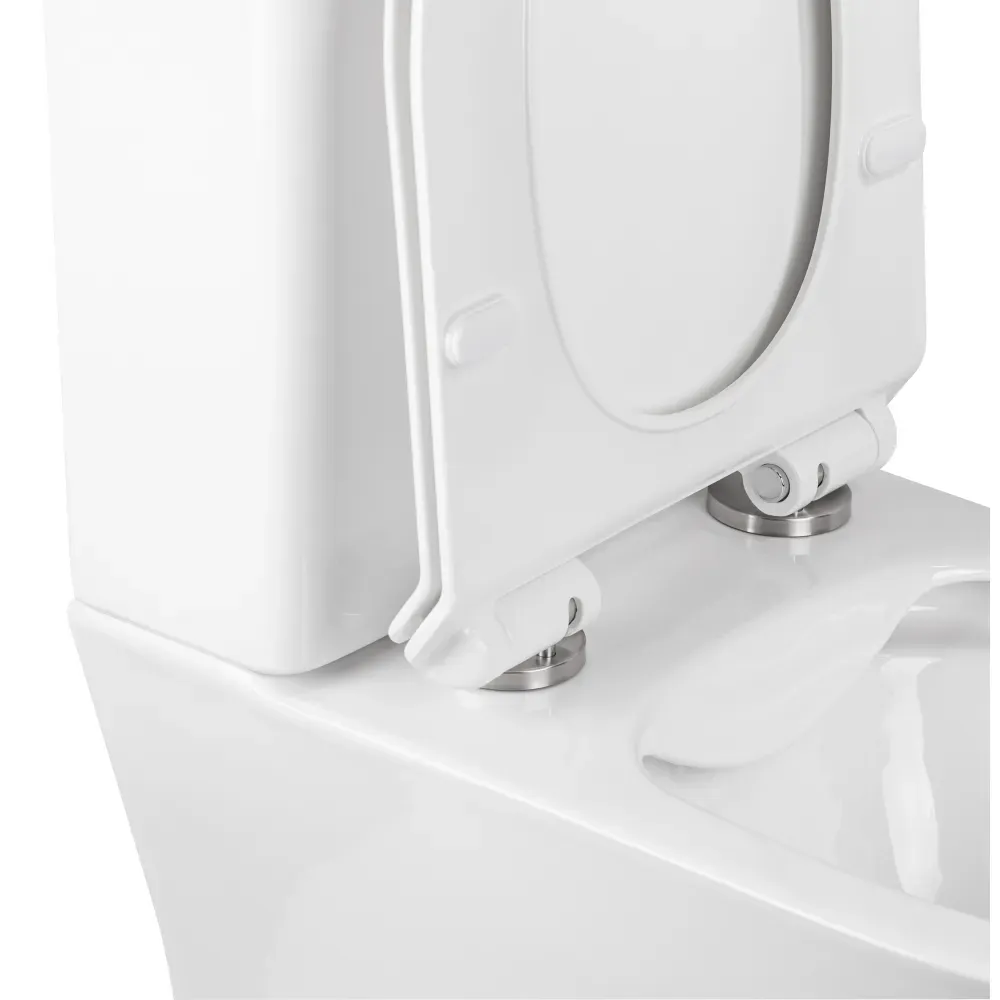 Унитаз-компакт Qtap Virgo безобедочный с сиденьем Soft-close QT18222169ARW - Фото 4