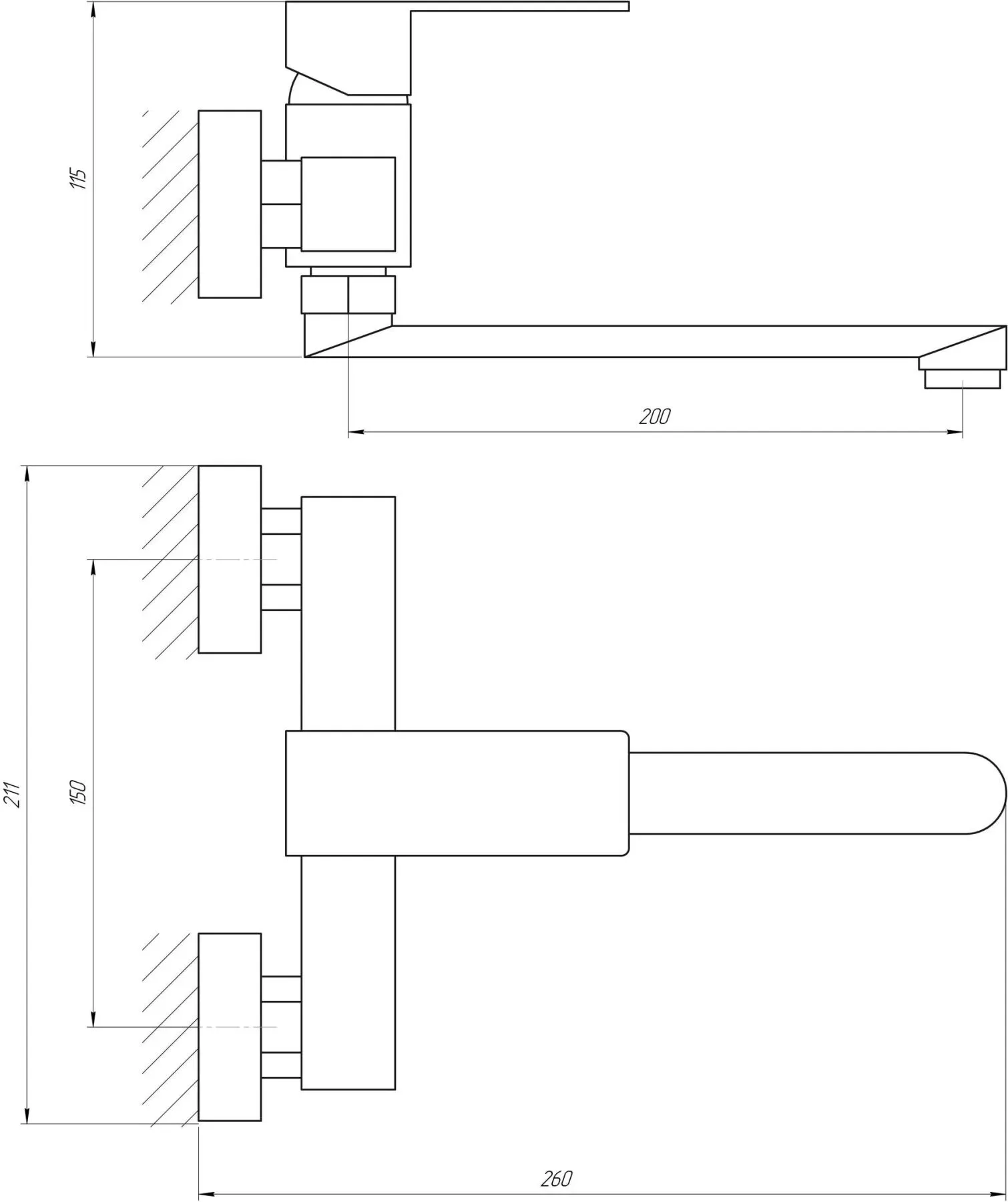 Змішувач для кухні Globus Lux SICILIA SBQ-104 Нержавіюча сталь - Фото 2