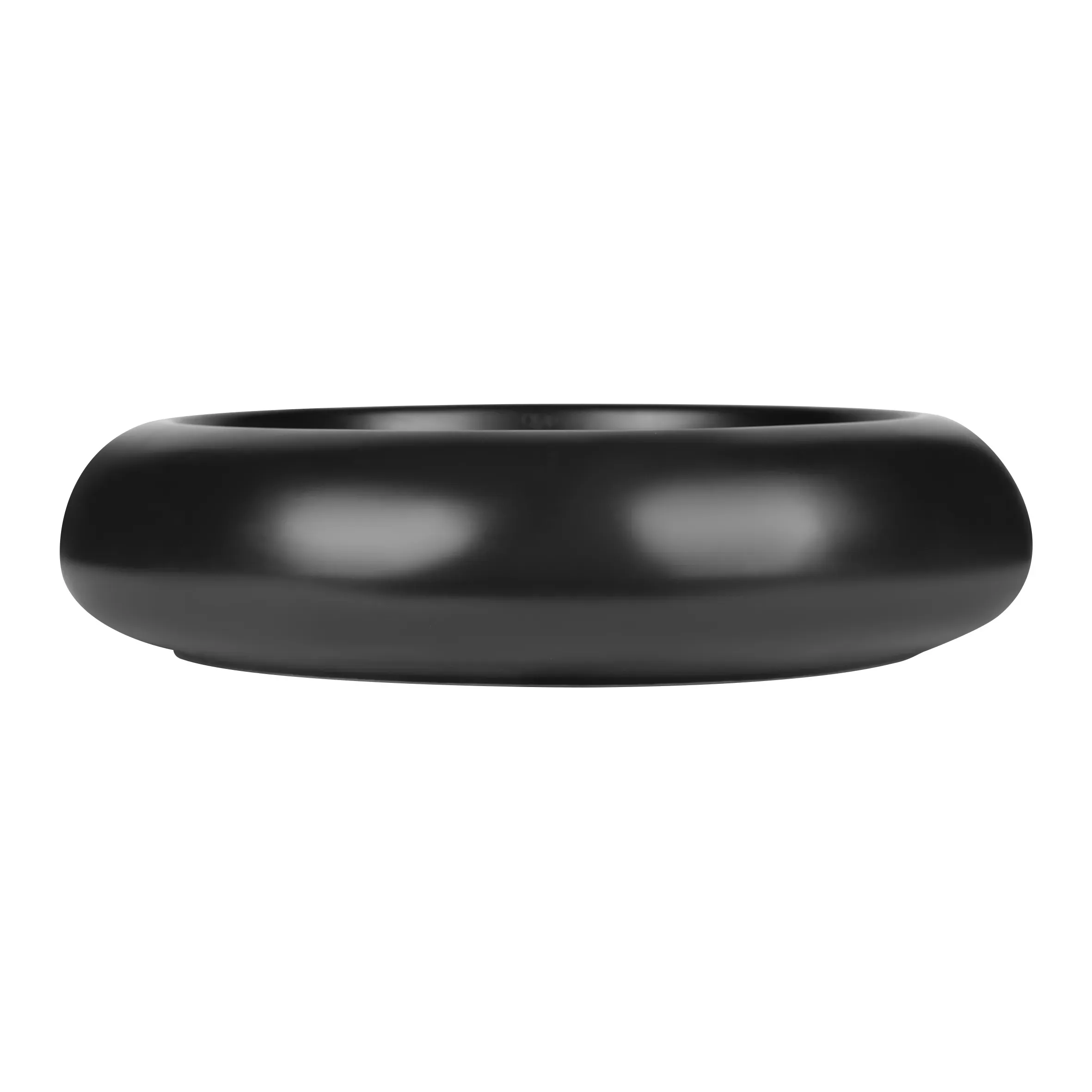 Раковина-чаша Qtap Robin 460x460x100 Matt black с донным клапаном QT13113062MB - Фото 3