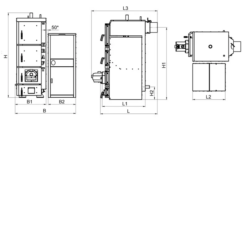 Пеллетный котел Kraft серия F 20 кВт c горелкой Oxi (Украина) - Фото 7