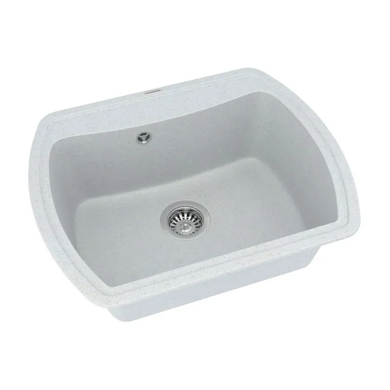 Кухонная мойка VANKOR Norton NMP 01.63 White stone + сифон VANKOR - Фото 2