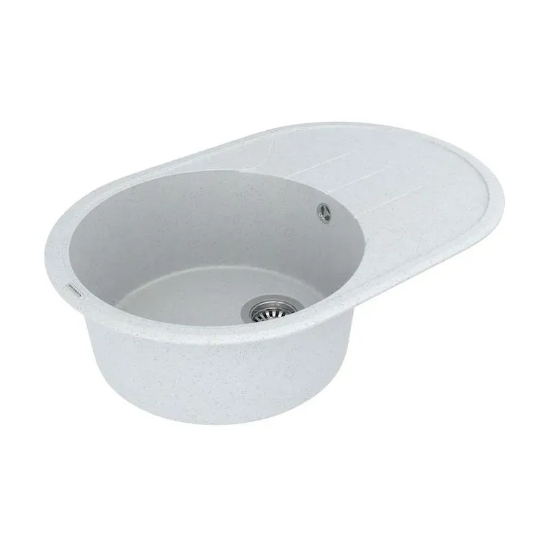 Кухонная мойка VANKOR Sity SMO 02.78 White stone + сифон VANKOR - Фото 3