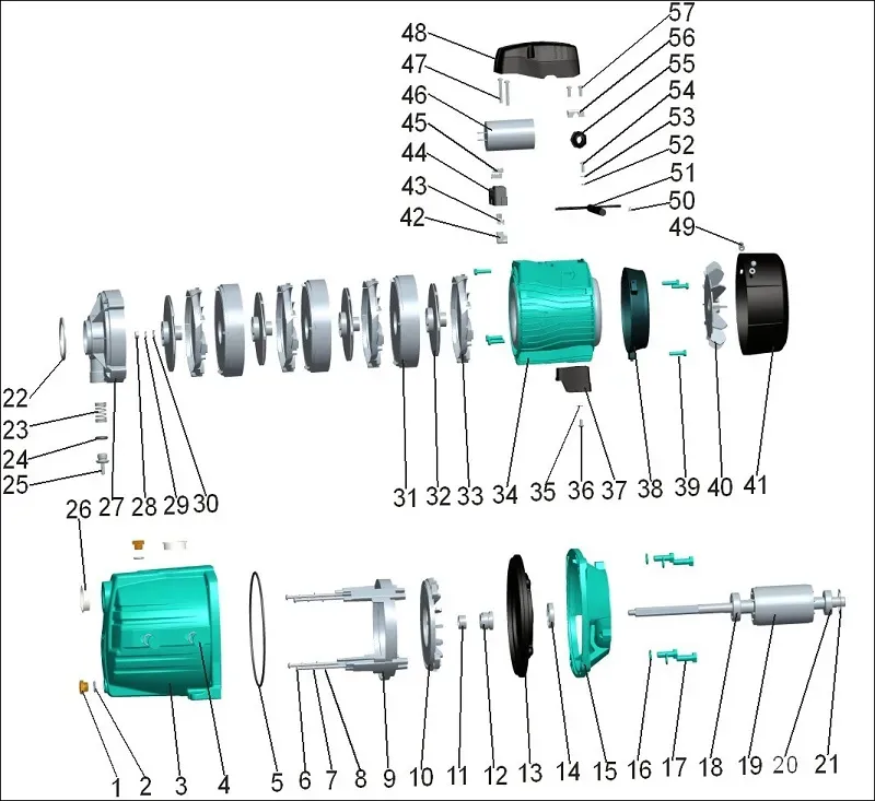 Насос багатоступеневий LEO (Aquatica) 775432 0,6 кВт - Фото 3