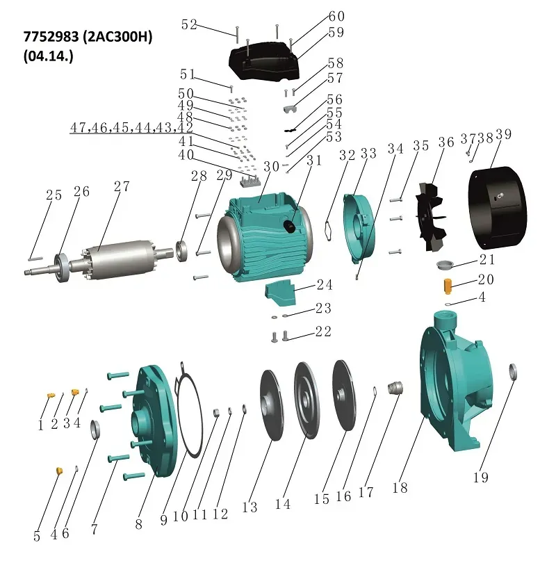Насос для полива багатоступеневий LEO (Aquatica) 7752983 3,0кВт 250 л/мин (3 фазы) - Фото 3
