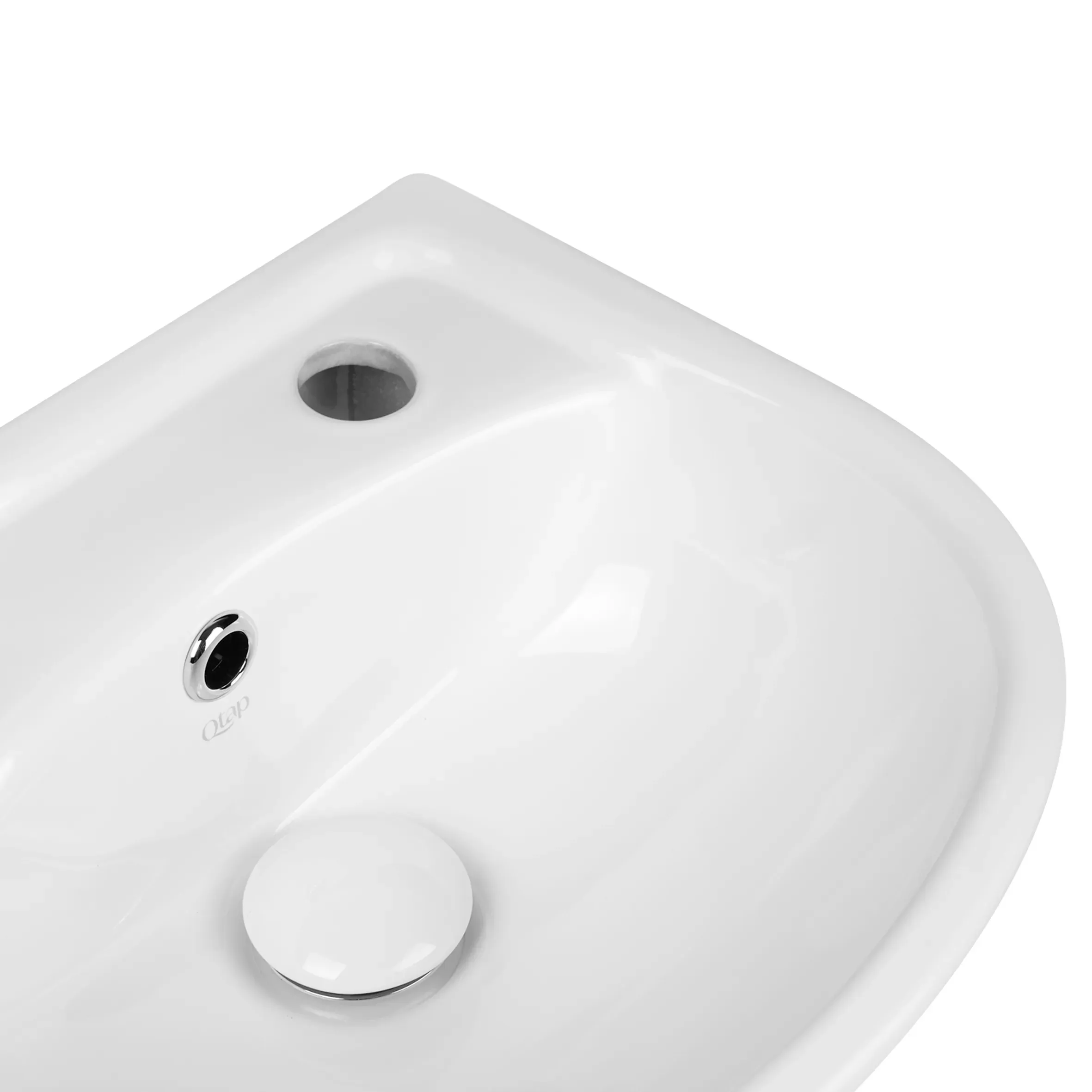 Напольная раковина с пьедесталом детская Qtap Baby 375x305x520 White с донным клапаном QT2311LP304B - Фото 5