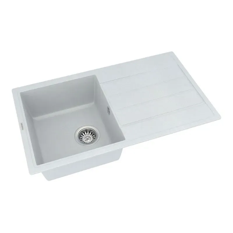 Мойка с искусственного камня VANKOR Easy EMP 02.76 (Ваниль) - Фото 2