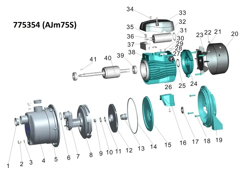Насос поверхностный LEO (Aquatica) 775354 0.75 кВт - Фото 4
