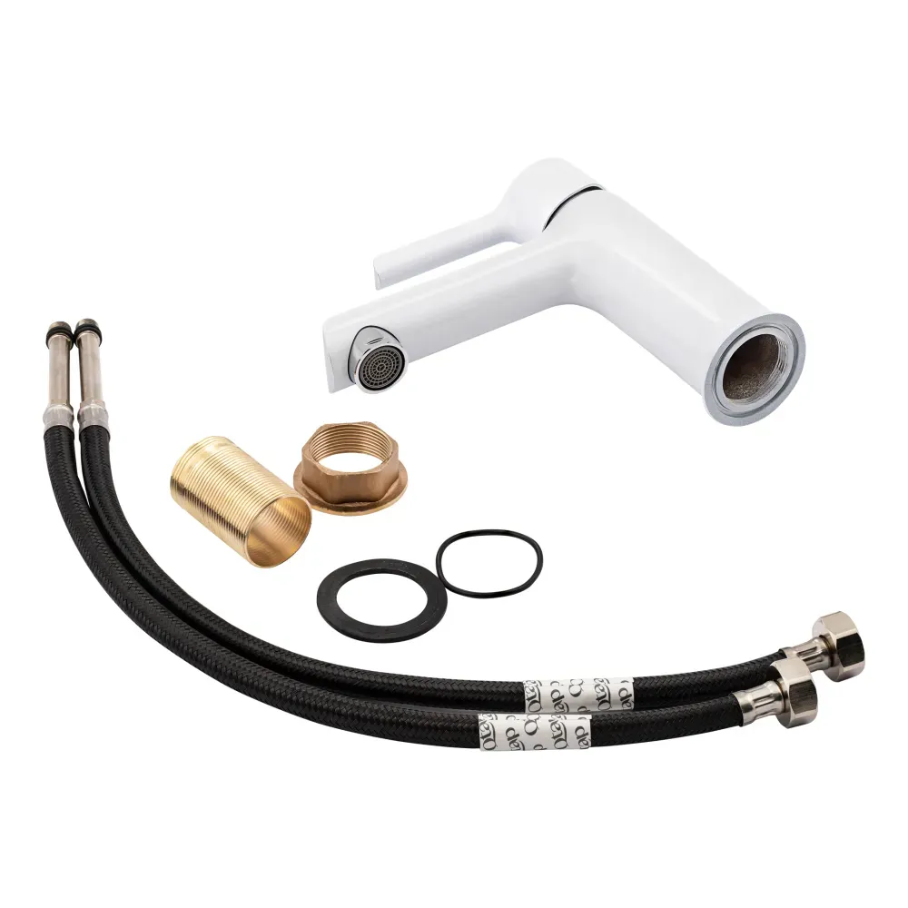 Змішувач для умивальника QT Grand WCR 001F білий - Фото 6