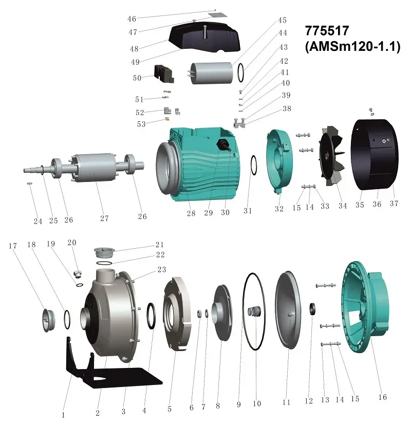 Насос для полива LEO (Aquatica) 775517 1,1кВт 160 л/мин - Фото 3