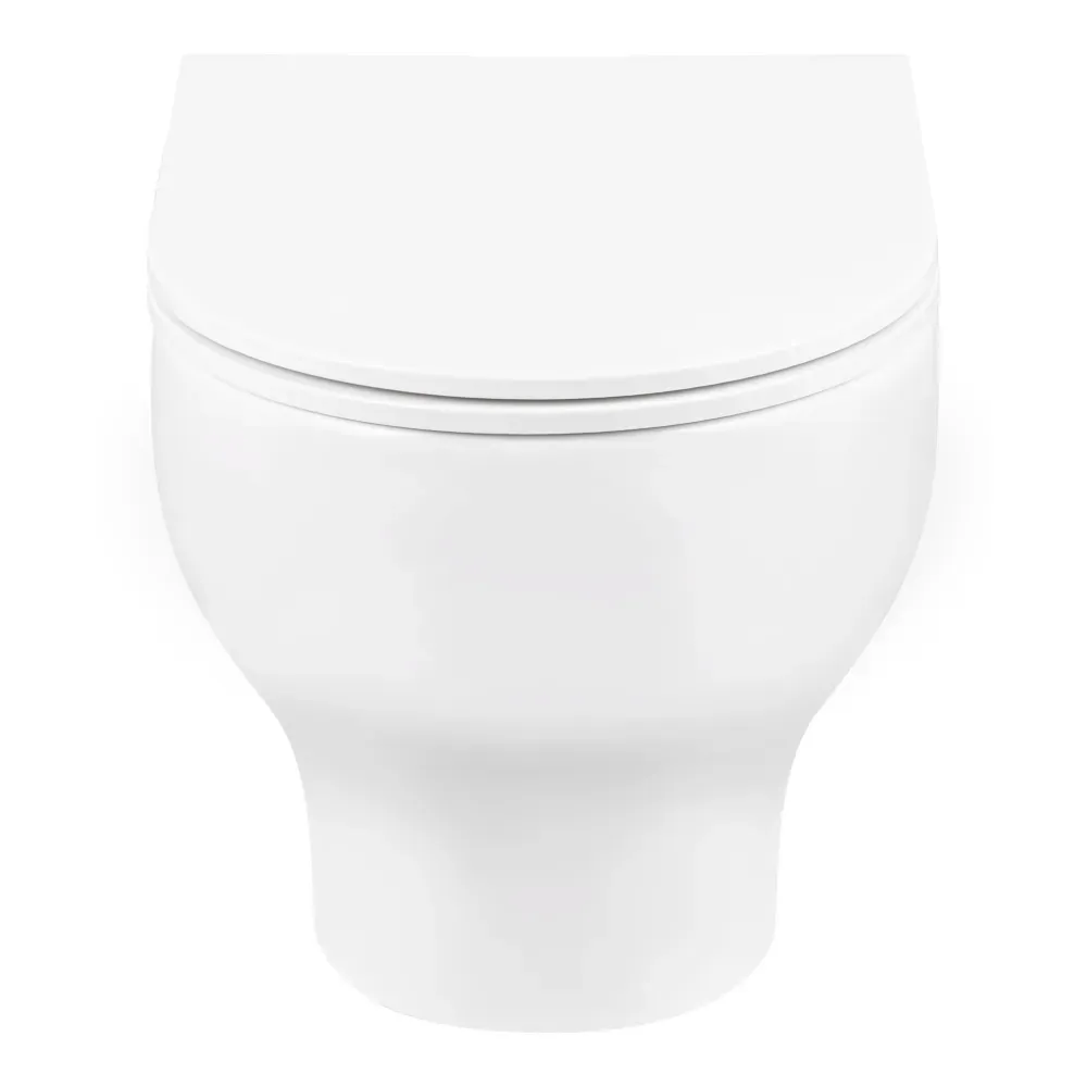 Унітаз підвісний Qtap Aries без дополнительных устройств с классом Slim Soft-close QT0333063ERW - Фото 12