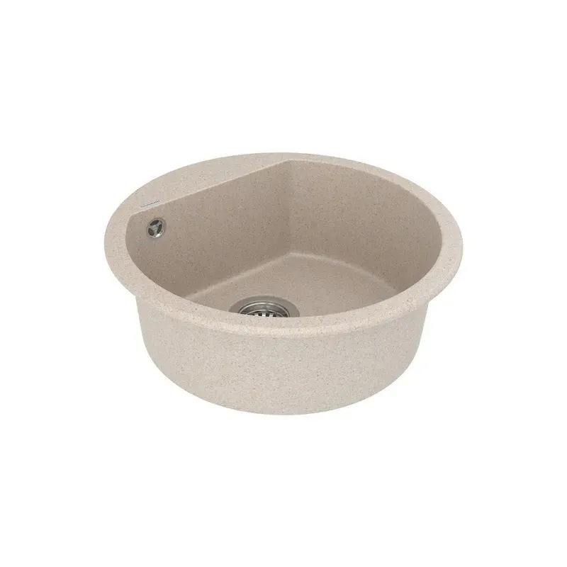 Кухонная мойка VANKOR Tera TMR 01.50 Beige + сифон VANKOR TMR 01.50 Beige - Фото 3