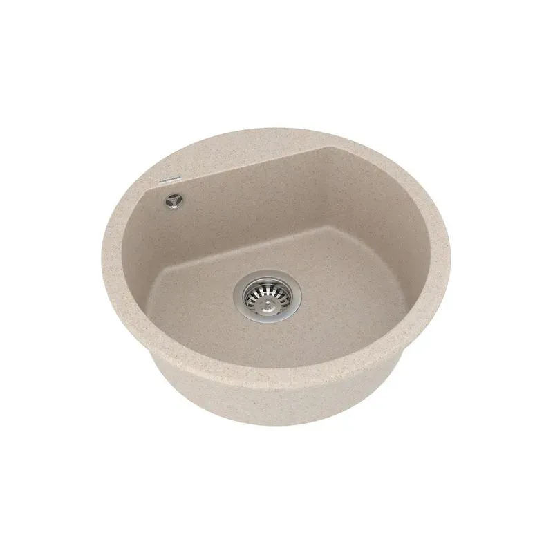 Кухонная мойка VANKOR Tera TMR 01.50 Beige + сифон VANKOR TMR 01.50 Beige - Фото 2