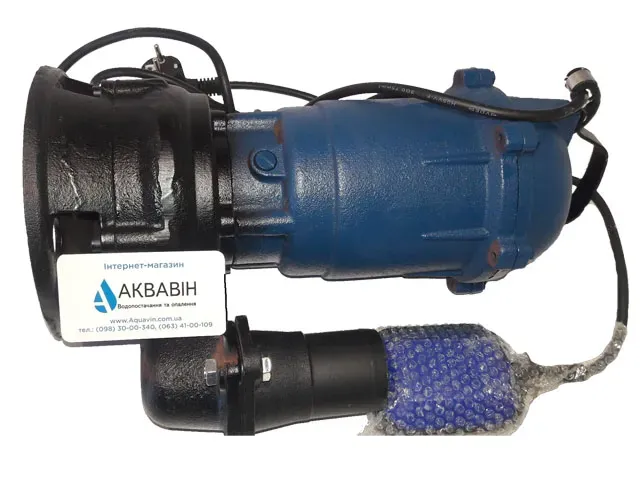 Фекальный насос чугун LUKON с поплавком WQD10-10-2,6F - Фото 3