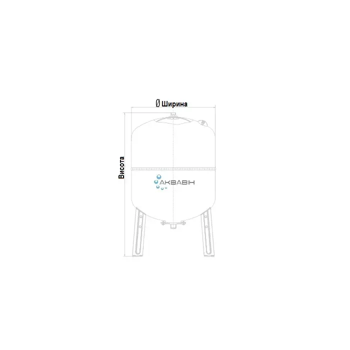 Гідроакумулятор 500 літрів IMERA AV500 верт. - Фото 2