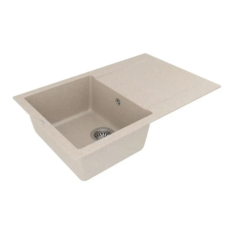 Кухонная мойка VANKOR Orman OMP 02.78 Beige + сифон VANKOR - Фото 3