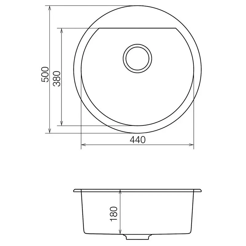 Кухонная мойка VANKOR Tera TMR 01.50 Chocolate + сифон VANKOR - Фото 4