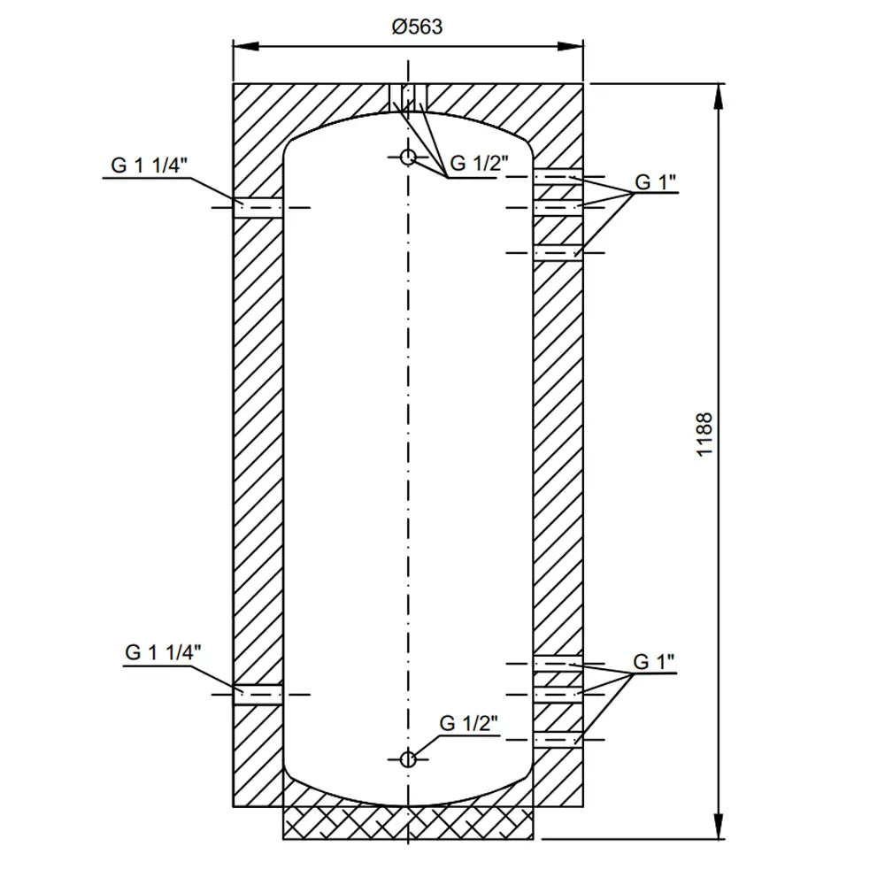 Теплоакумулятор Thermo Alliance ТА Мini-00 195 40 мм - Фото 2