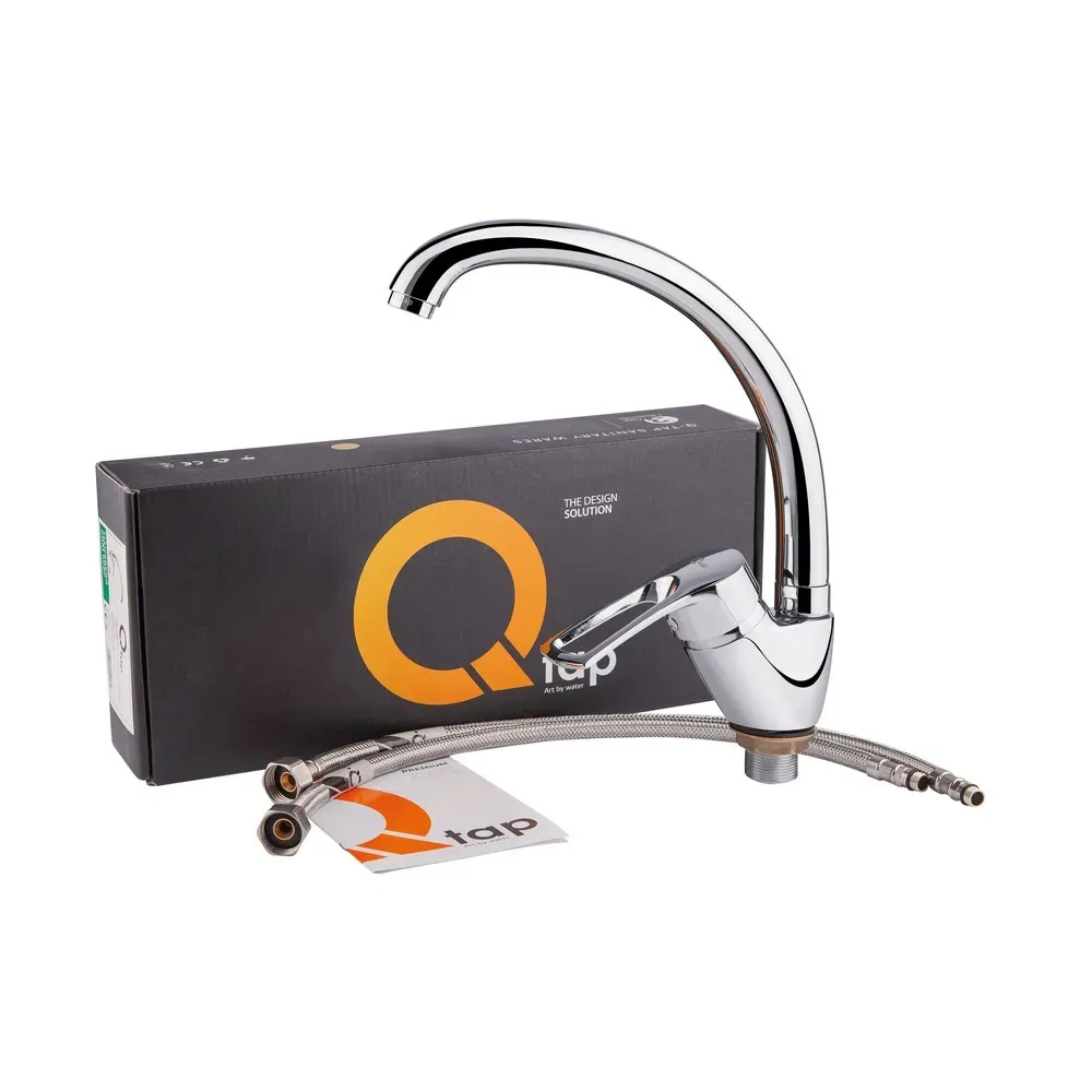 Змішувач для кухні Q-tap Hansberg CRM 008F ГАЙКА - Фото 6