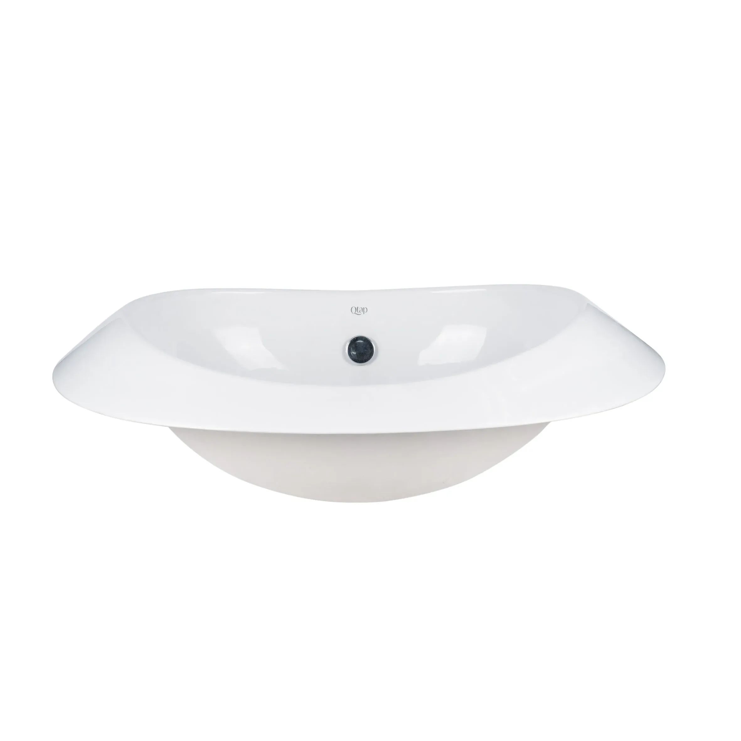 Раковина Qtap Leo 660x425x250 White с донным клапаном QT11114032W - Фото 3