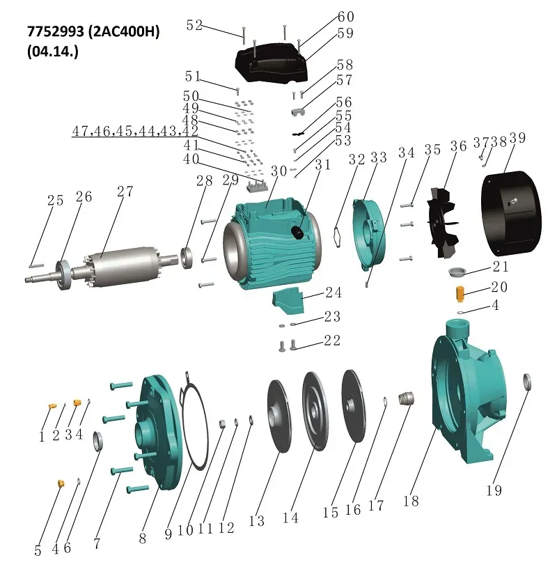 Насос для поливу багатоступеневий LEO (Aquatica) 7752993 4,0 кВт 250 л/хв (3 фази) - Фото 3
