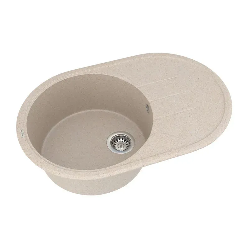 Кухонная мойка VANKOR Sity SMO 02.78 Beige + сифон VANKOR - Фото 2