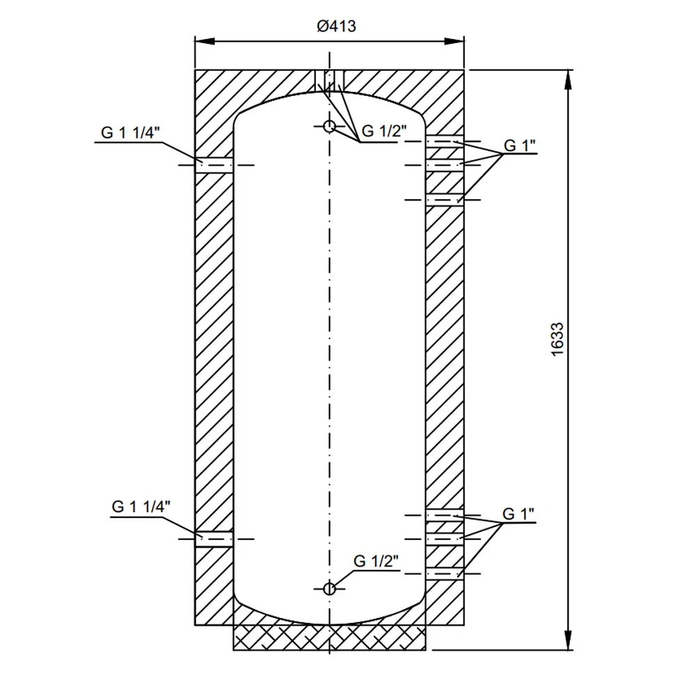 Теплоакумулятор Thermo Alliance ТА Мini-00 130 40 мм - Фото 2