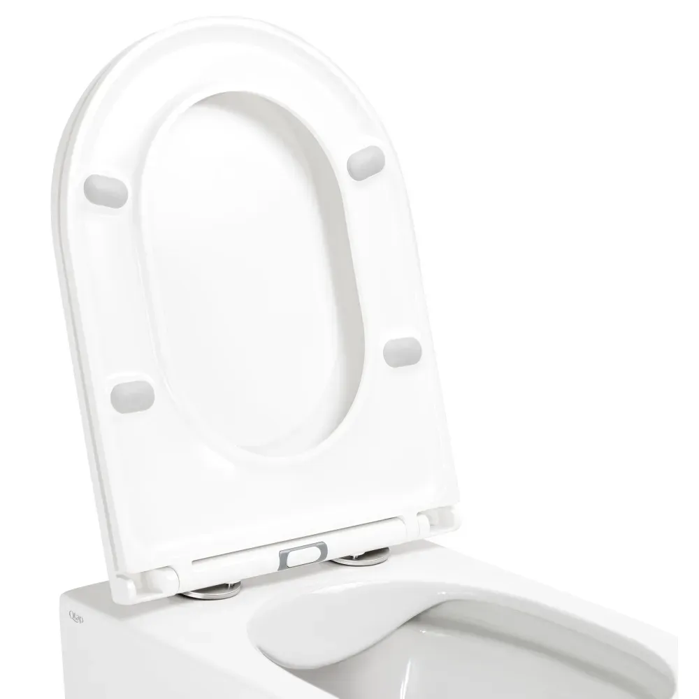 Унітаз підвісний Qtap Scorpio, бесплатный с сиденьями Slim Soft-close QT1433053ERW - Фото 3