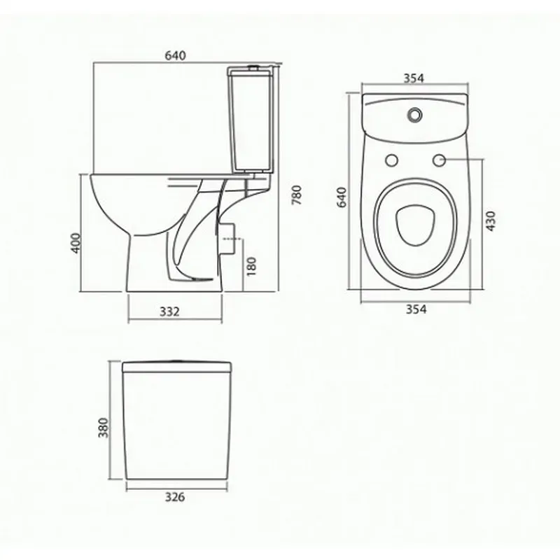 Унитаз-компакт KOLO Freja (прямой выход, нижнее подкл. 3/8) крышка дюропласт SoftClose - Фото 2