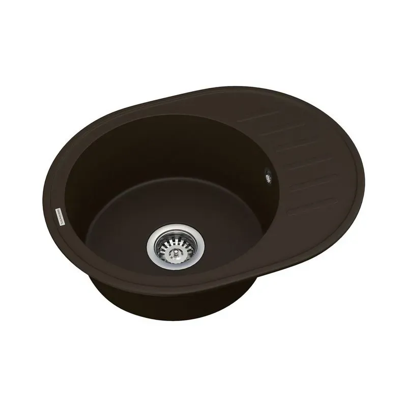 Кухонна мийка VANKOR Lira LMO 02.57 Chocolate + сифон VANKOR - Фото 2