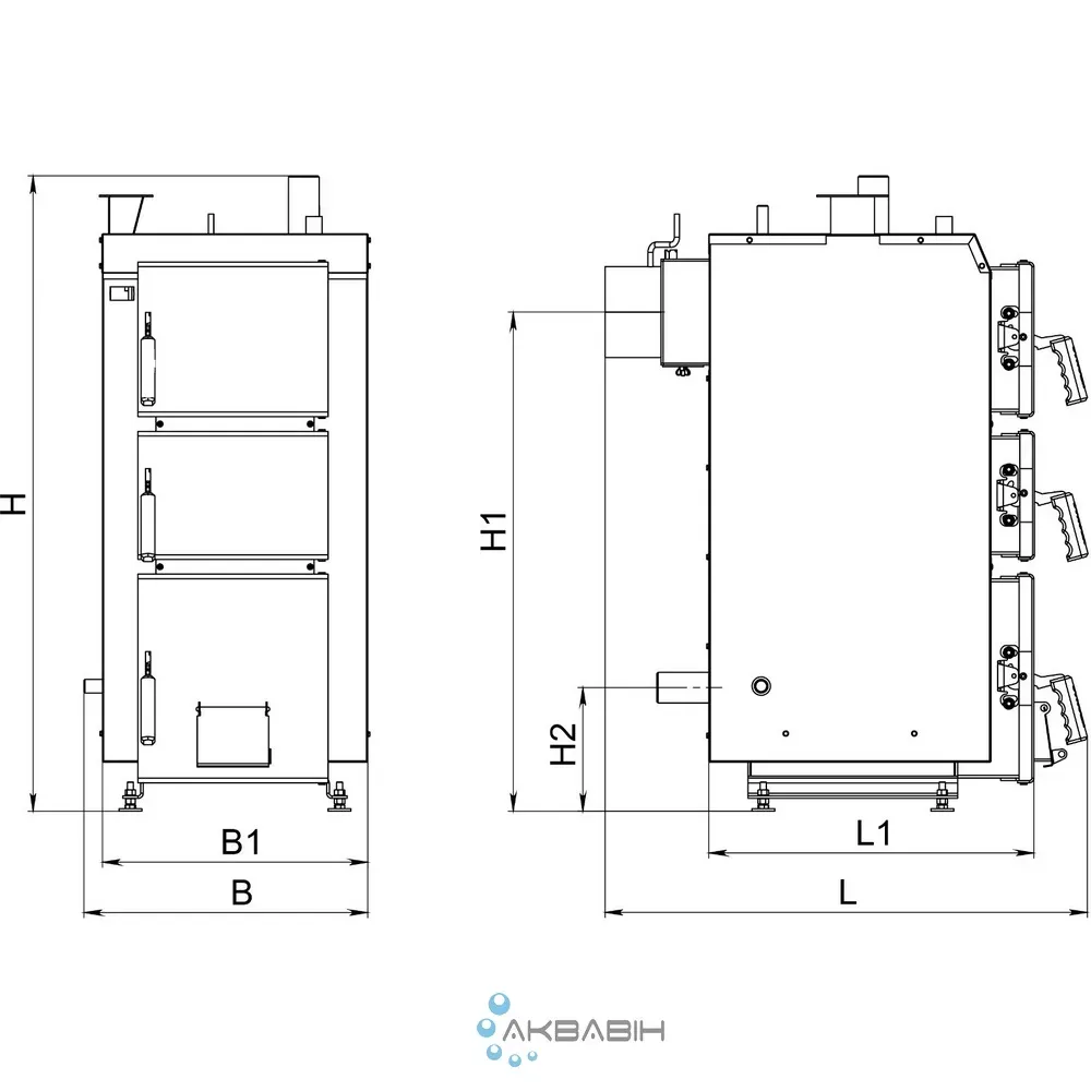 Котел длительного горения Kraft серия S 30кВт с автоматическим управлением - Фото 7