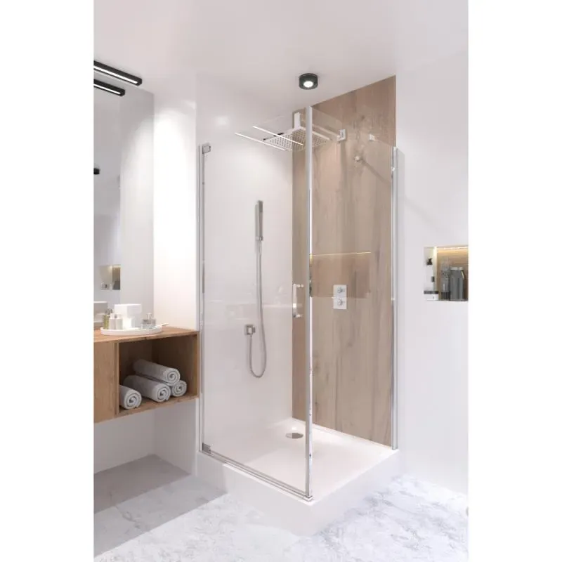 Душова кабіна QT AQUARIUS CRM1099SC6, квадрат, 90x90, скло 6мм Clear, розпашні, Без піддона. - Фото 7