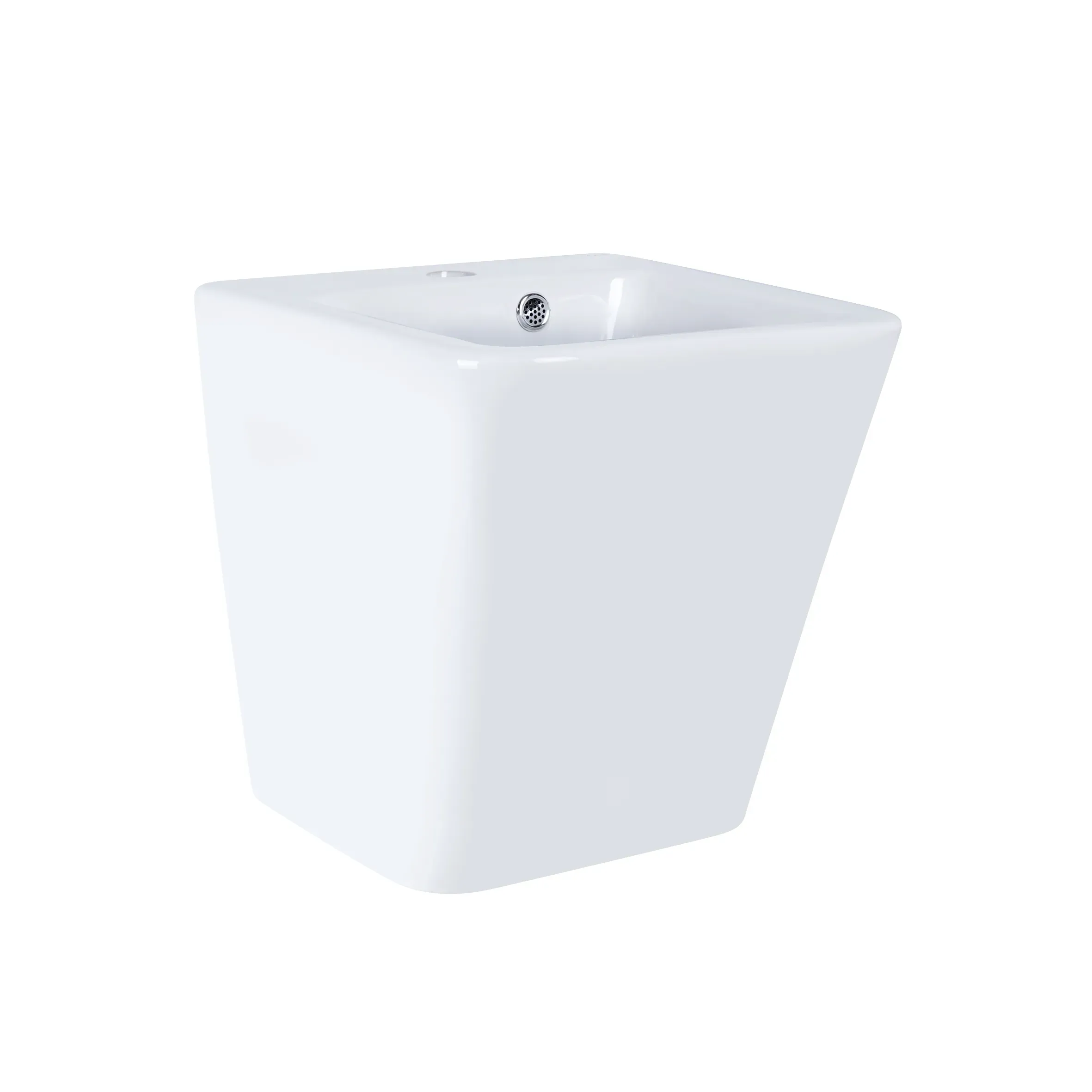 Раковина подвесная моноблок Qtap Tern 370х410х400 White с донным клапаном QT1711G808W - Фото 3