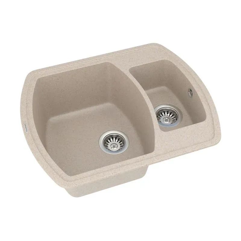 Кухонная мойка VANKOR Norton NMP 03.63 Beige + сифон автомат VANKOR - Фото 2