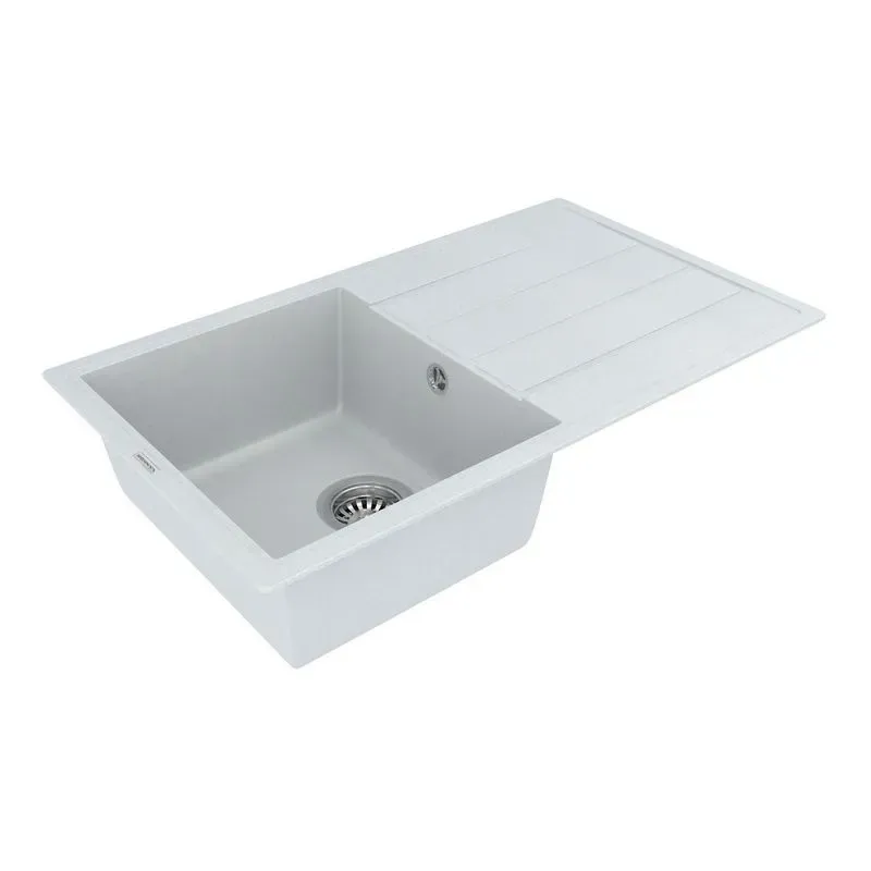 Мойка с искусственного камня VANKOR Easy EMP 02.76 (Ваниль) - Фото 3