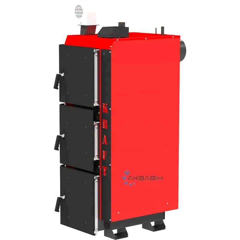 Котел длительного горения Kraft серия L 30кВт с автоматическим управлением - Фото 2