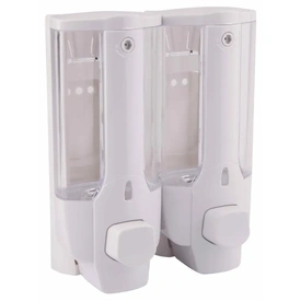 Дозатор для жидкого мыла Lidz (PLA) -120.01.02 380 мл (бело-двойной)